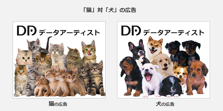 犬と猫のDSP広告（例）